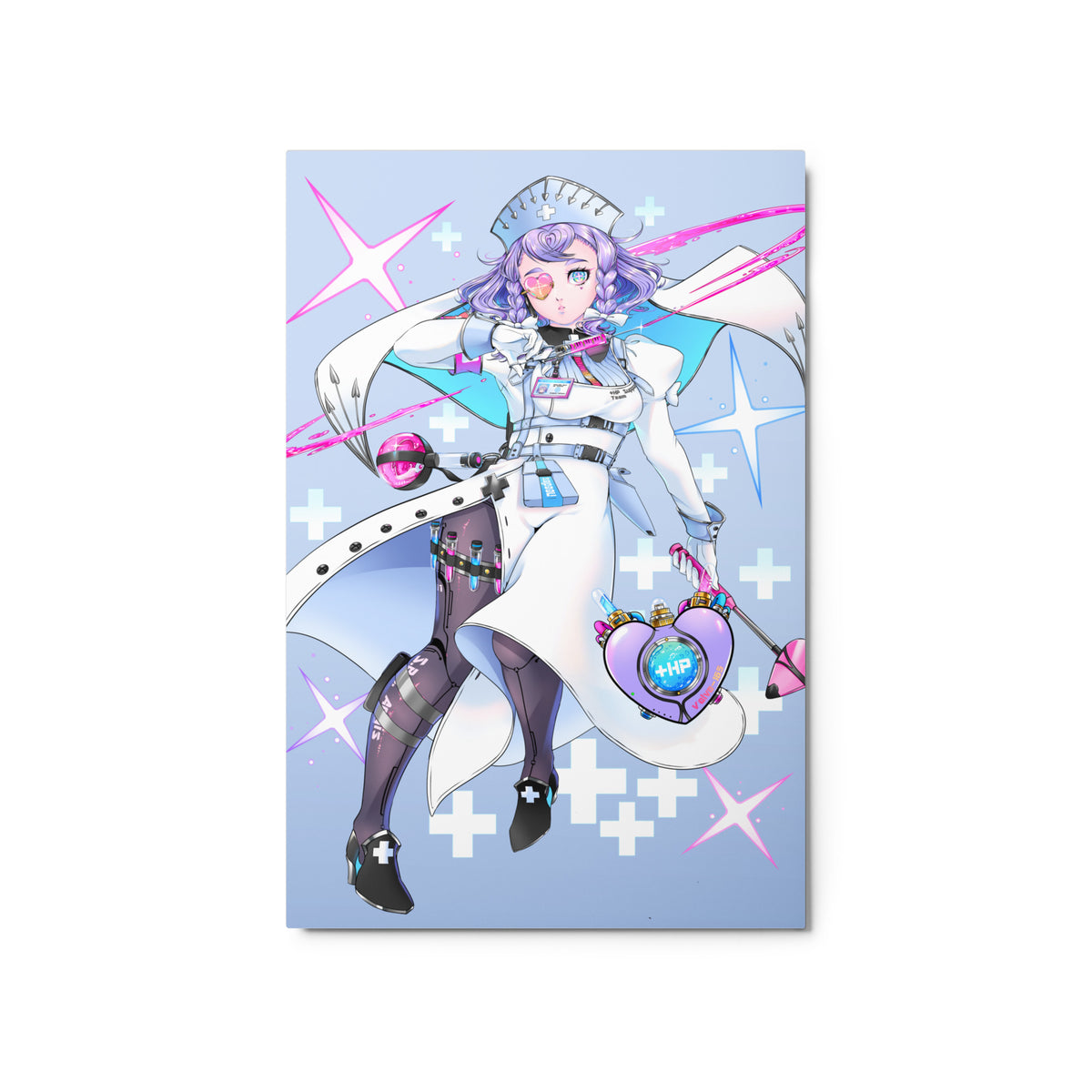 Amy Heart Metal print